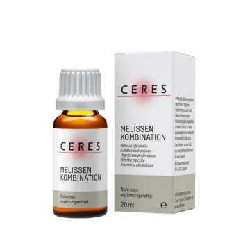 Ceres Melissen Kombination Flasche und Verpackung