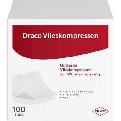 Draco Vlieskompressen, unsteril 10 cm x 10 cm, 8-fach