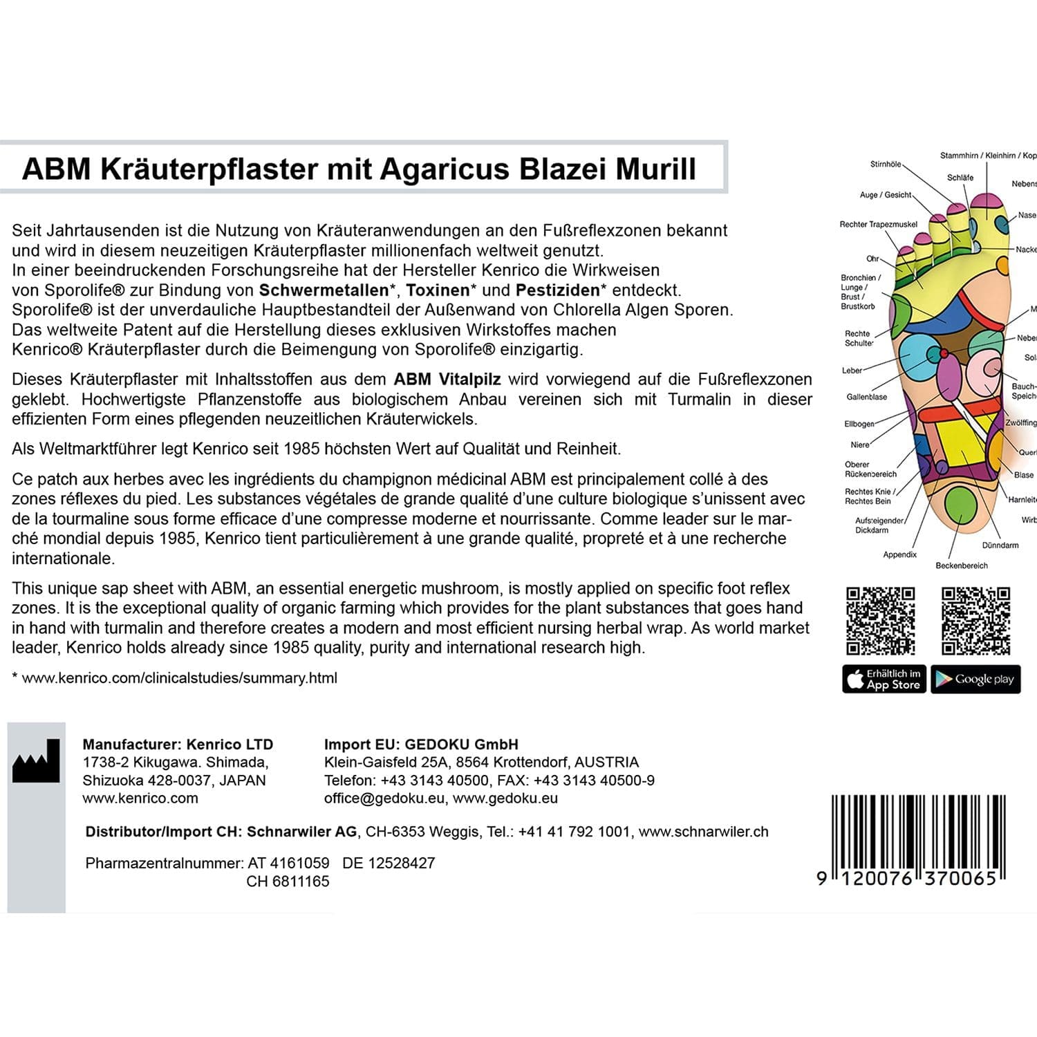 ABM Kräuterpflaster mit Agaricus Blazei Murill – Bild 3