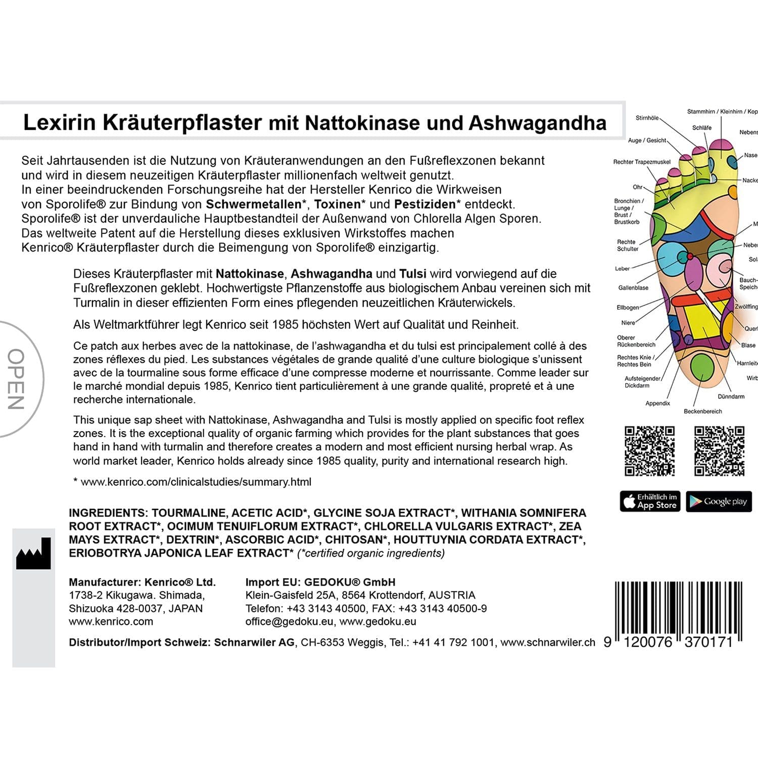 Lexirin Kräuterpflaster mit Nattokinase und Ashwagandha – Bild 3