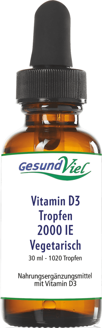 GESUNDVIEL Vitamin D3 Tropfen 2000 I.E Vegetarisch